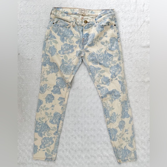 CURRENT ELLIOT The Stiletto Blue Rose Ankle Jean - Picture 2 of 10